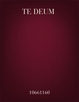 Te Deum SATB Full Score cover